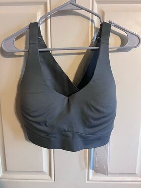 NWT H&M Move DryMove Crossover High Support Sports Bra- Gray 34DDD